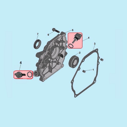 Крышка картера мотопомпы Champion GP52 до 2019 года